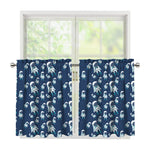 Cute Astronaut Pattern Print Tier Curtains