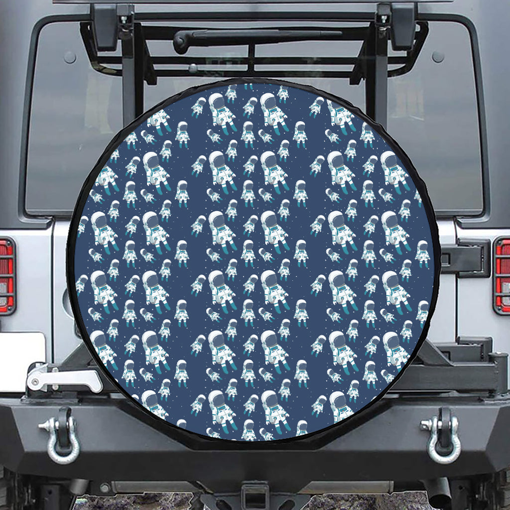 Cute Astronaut Pattern Print Tire Cover