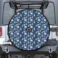 Cute Astronaut Pattern Print Tire Cover With Camera Hole