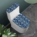 Cute Astronaut Pattern Print Toilet Lid And Tank Cover Set
