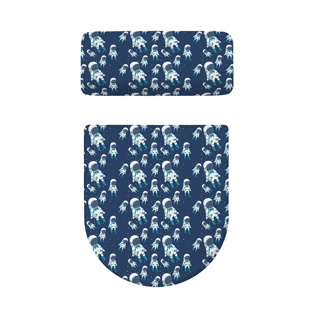 Cute Astronaut Pattern Print Toilet Lid And Tank Cover Set