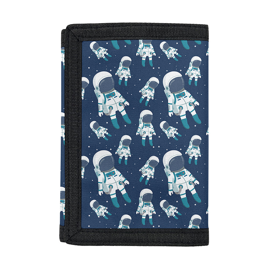 Cute Astronaut Pattern Print Trifold Wallet