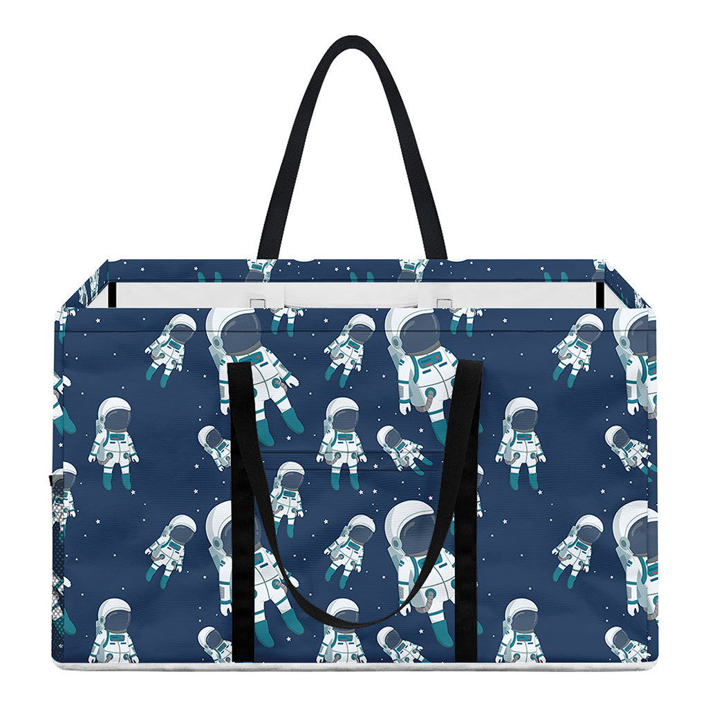Cute Astronaut Pattern Print Utility Tote Bag