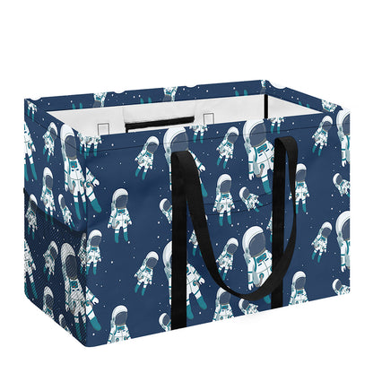 Cute Astronaut Pattern Print Utility Tote Bag