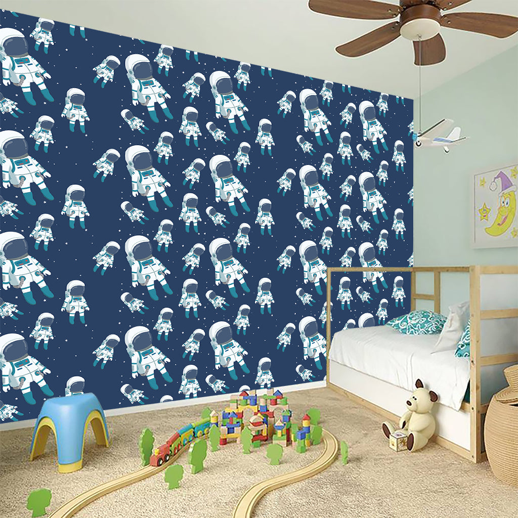 Cute Astronaut Pattern Print Wall Sticker