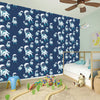 Cute Astronaut Pattern Print Wall Sticker