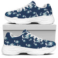 Cute Astronaut Pattern Print White Chunky Shoes