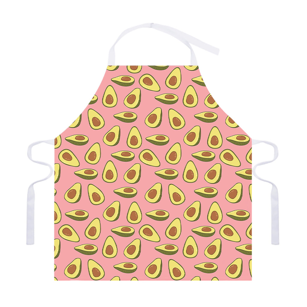 Cute Avocado Pattern Print Adjustable Apron