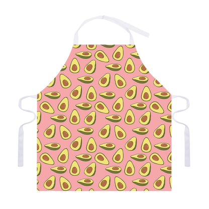 Cute Avocado Pattern Print Adjustable Apron