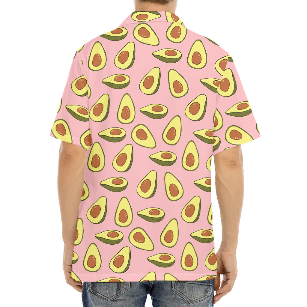 Cute Avocado Pattern Print Aloha Shirt