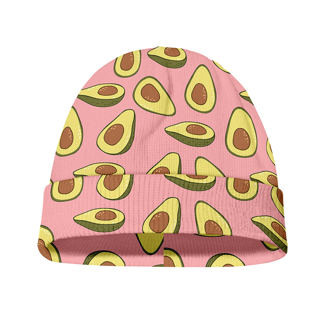 Cute Avocado Pattern Print Beanie