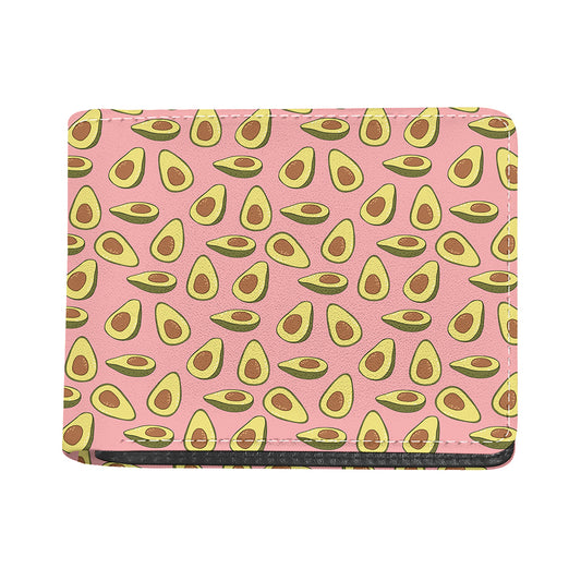 Cute Avocado Pattern Print Bifold Wallet