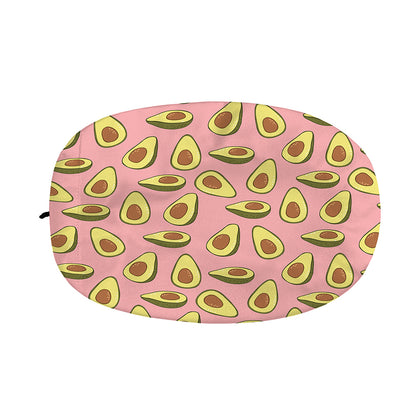 Cute Avocado Pattern Print Car Side Mirror Covers