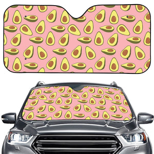 Cute Avocado Pattern Print Car Windshield Sun Shade