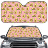 Cute Avocado Pattern Print Car Windshield Sun Shade