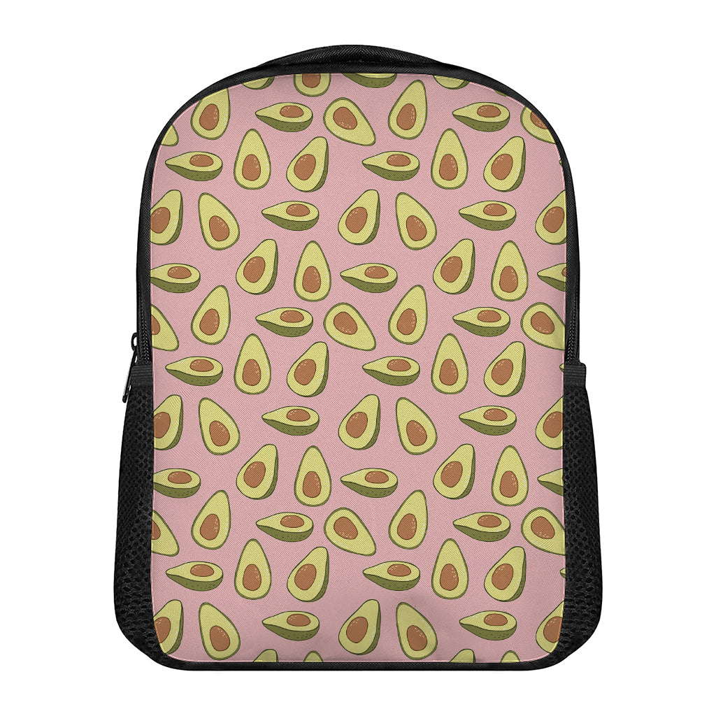 Cute Avocado Pattern Print Casual Backpack