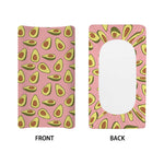 Cute Avocado Pattern Print Changing Pad Cover