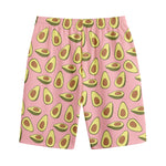 Cute Avocado Pattern Print Cotton Shorts