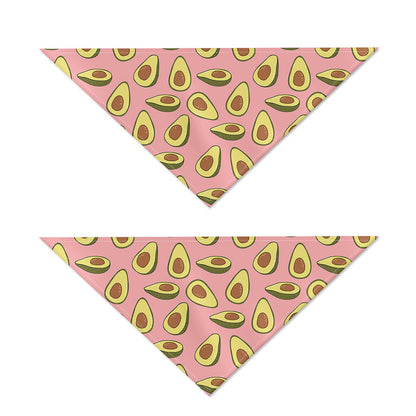 Cute Avocado Pattern Print Dog Bandana