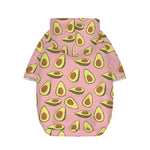 Cute Avocado Pattern Print Dog Zip Up Hoodie