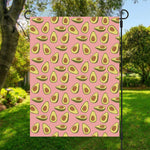 Cute Avocado Pattern Print Garden Flag