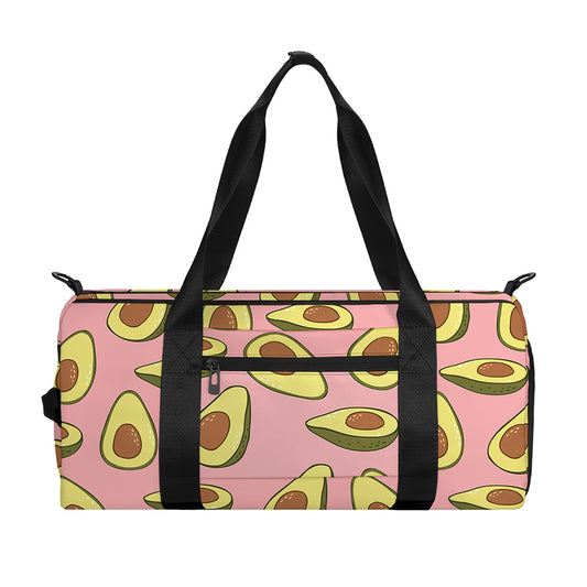 Cute Avocado Pattern Print Gym Bag