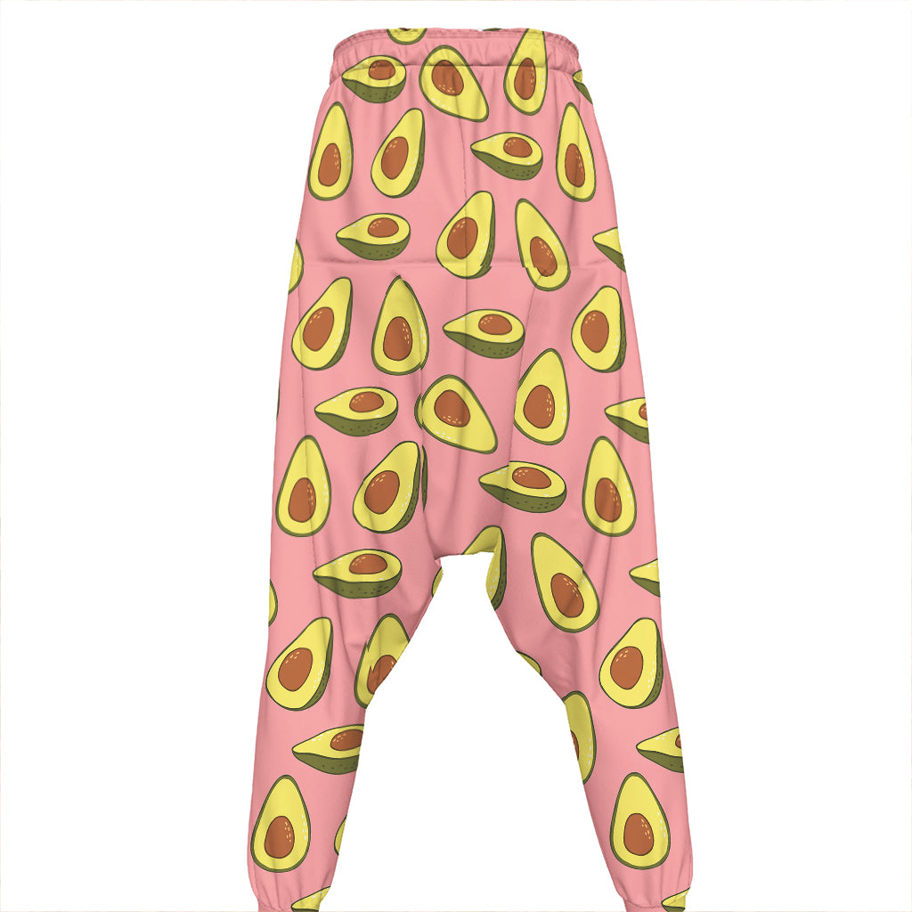 Cute Avocado Pattern Print Hammer Pants