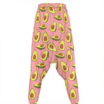 Cute Avocado Pattern Print Hammer Pants