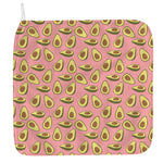 Cute Avocado Pattern Print Hand Towel