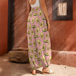 Cute Avocado Pattern Print Harem Pants