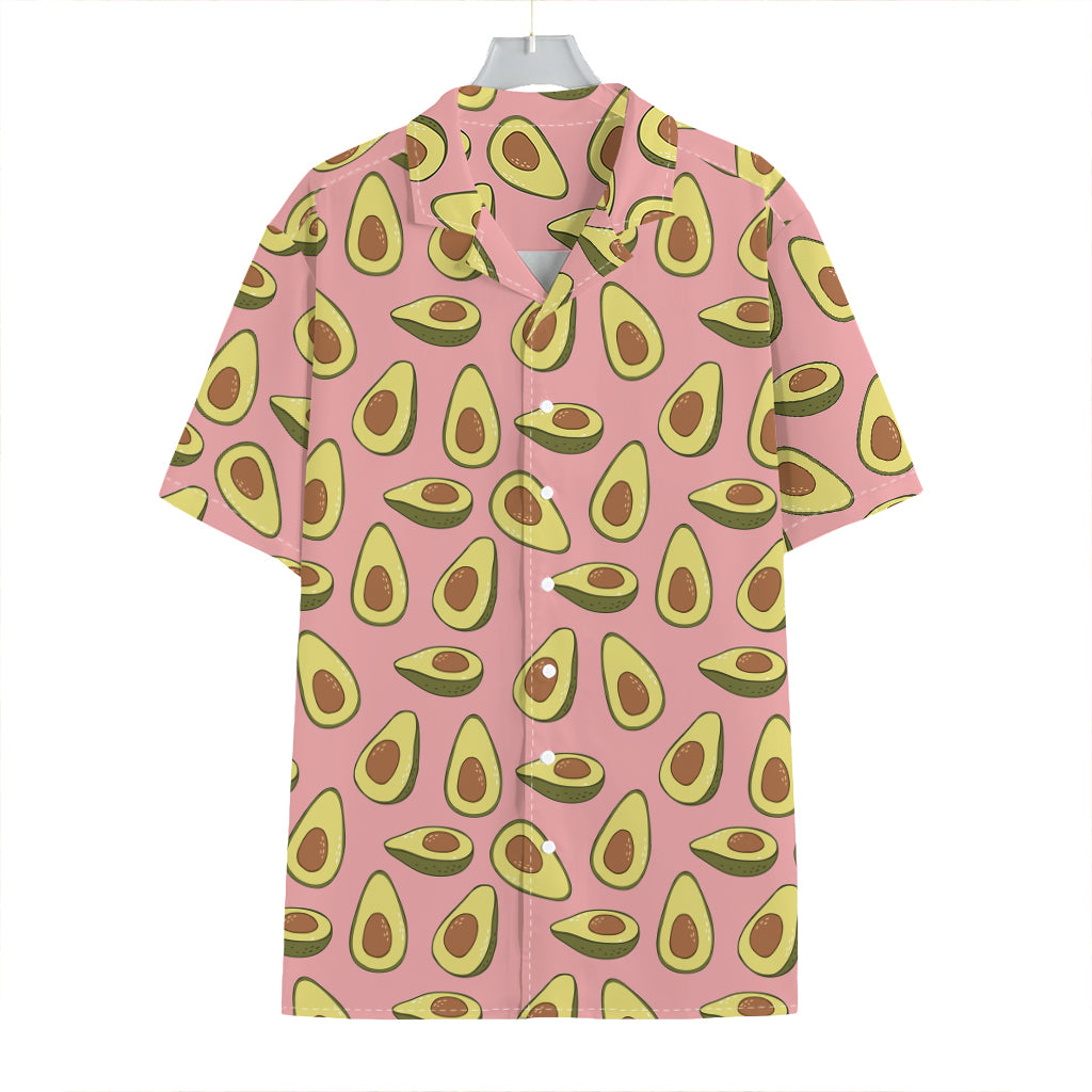 Cute Avocado Pattern Print Hawaiian Shirt