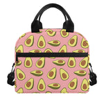Cute Avocado Pattern Print Insulated Lunch Bag