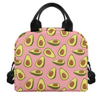 Cute Avocado Pattern Print Insulated Lunch Bag