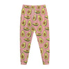 Cute Avocado Pattern Print Jogger Pants