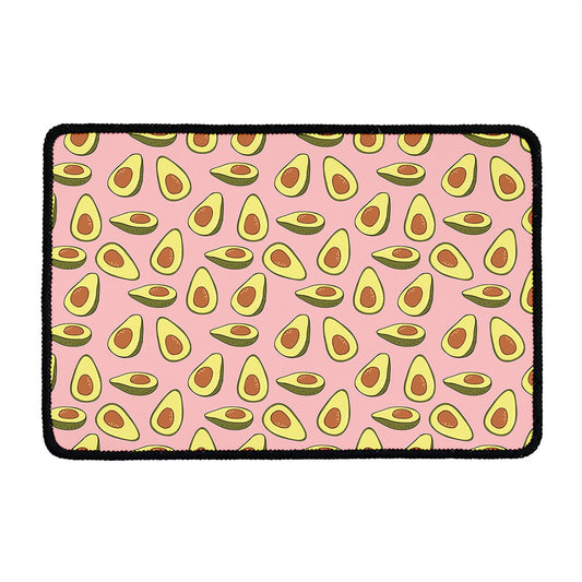 Cute Avocado Pattern Print Kitchen Mat