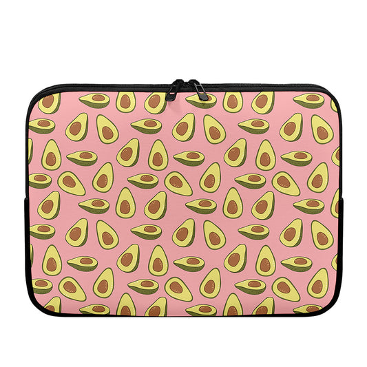 Cute Avocado Pattern Print Laptop Sleeve