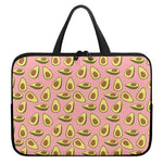 Cute Avocado Pattern Print Laptop Sleeve With Handle
