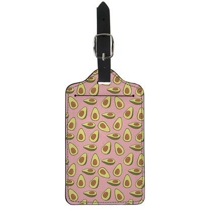 Cute Avocado Pattern Print Luggage Tag