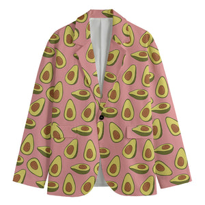 Cute Avocado Pattern Print Men's Blazer