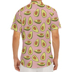 Cute Avocado Pattern Print Men's Deep V-Neck Shirt