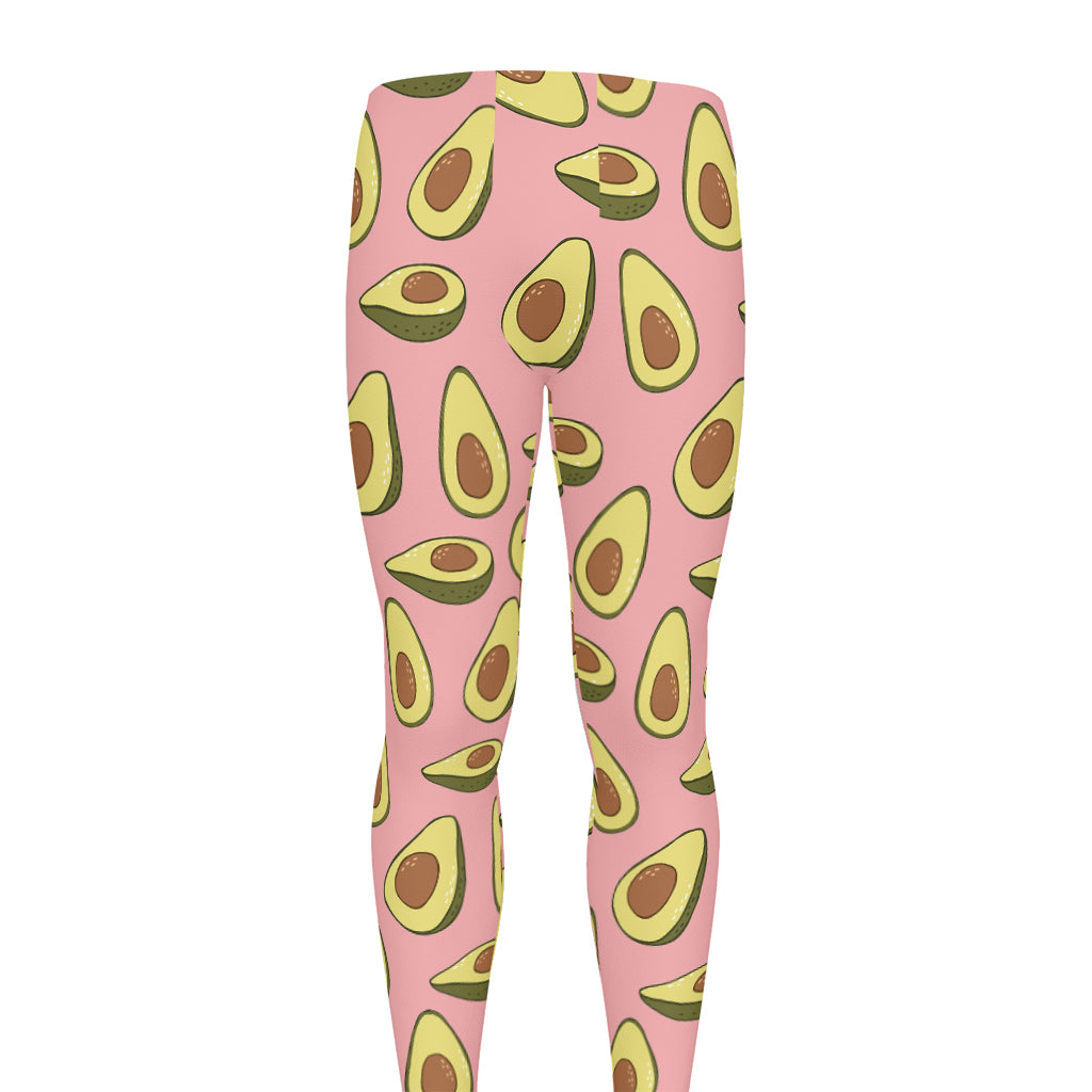 Cute Avocado Pattern Print Men's leggings