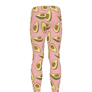 Cute Avocado Pattern Print Men's leggings