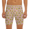 Cute Avocado Pattern Print Men's Long Boxer Briefs