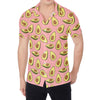 Cute Avocado Pattern Print Men's Shirt