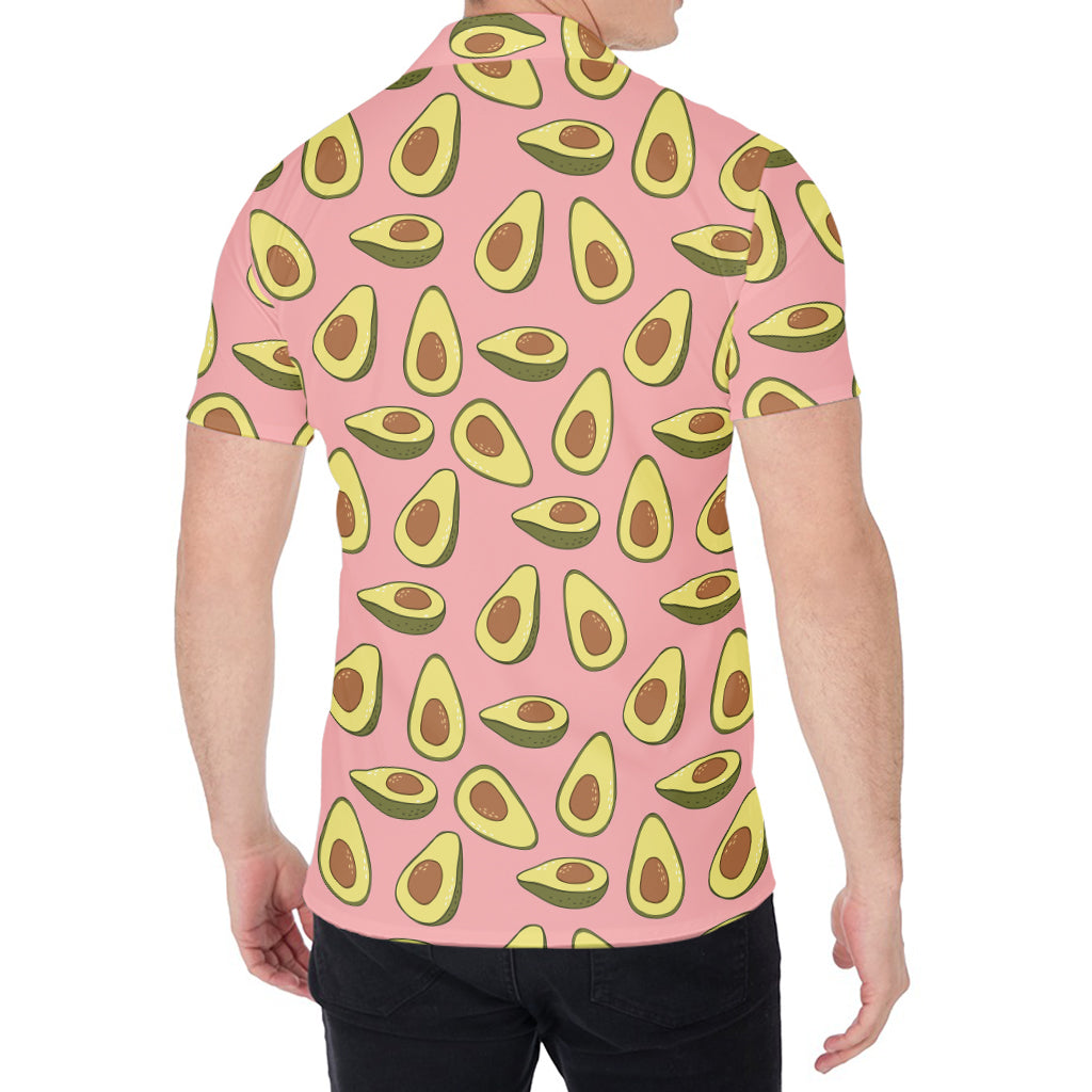 Cute Avocado Pattern Print Men's Shirt