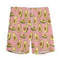 Cute Avocado Pattern Print Men's Athletic Shorts