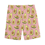 Cute Avocado Pattern Print Men's Sports Shorts