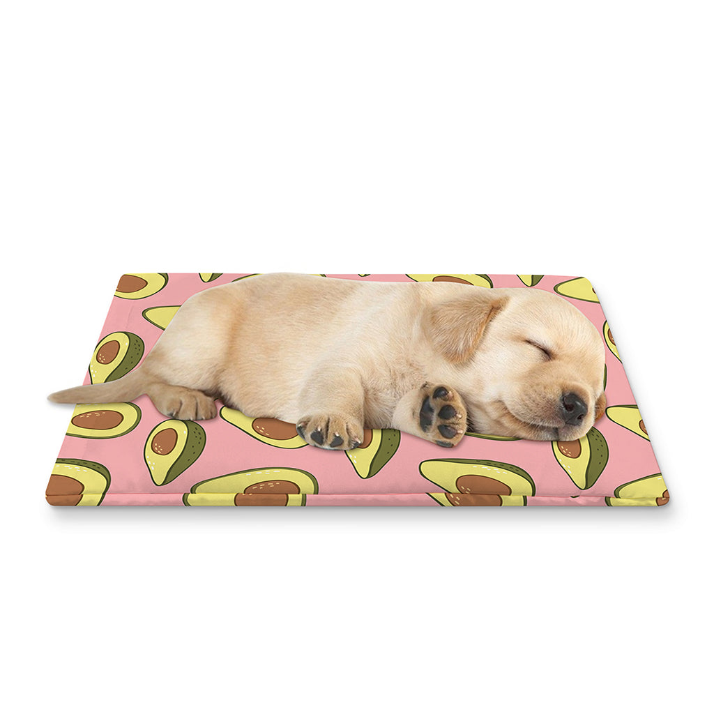 Cute Avocado Pattern Print Pet Cooling Mat Cover