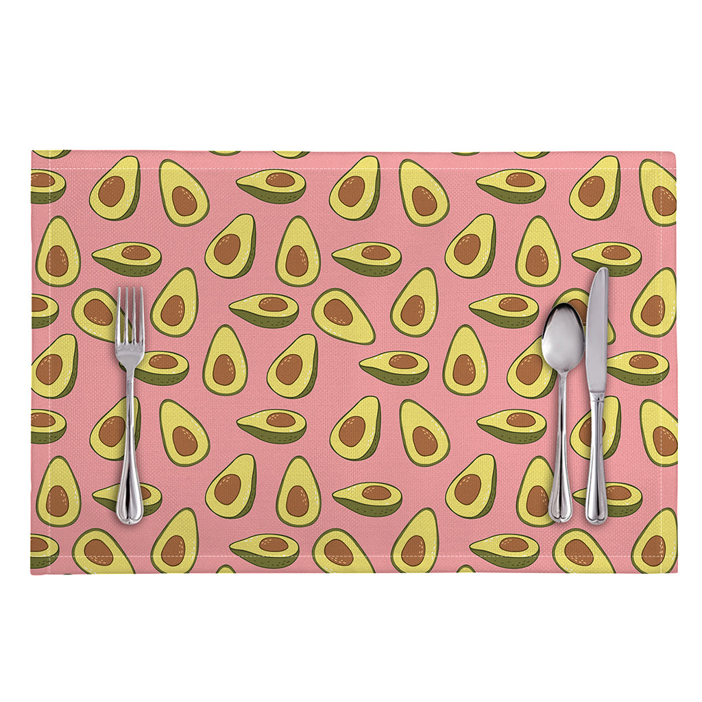 Cute Avocado Pattern Print Placemat