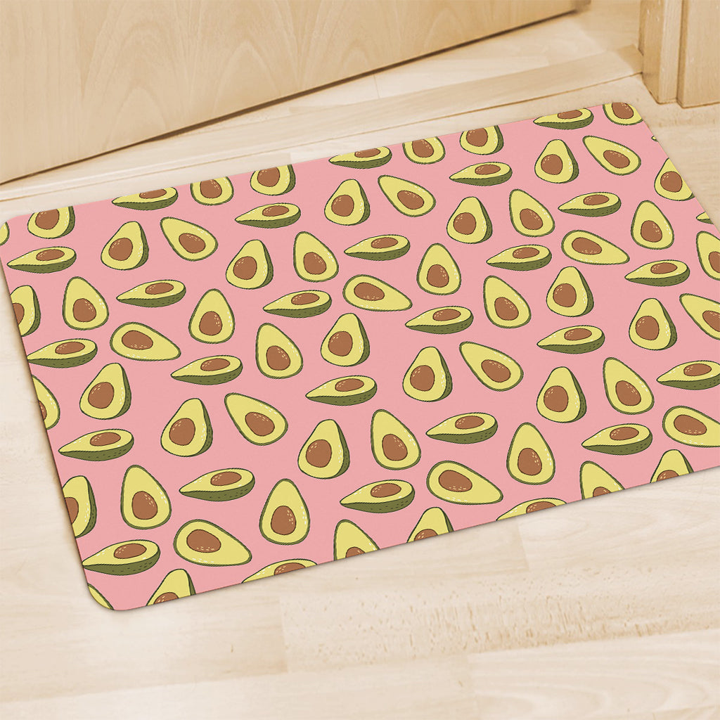 Cute Avocado Pattern Print Polyester Doormat